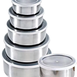 Round Stainless Steel Food Storage Containers